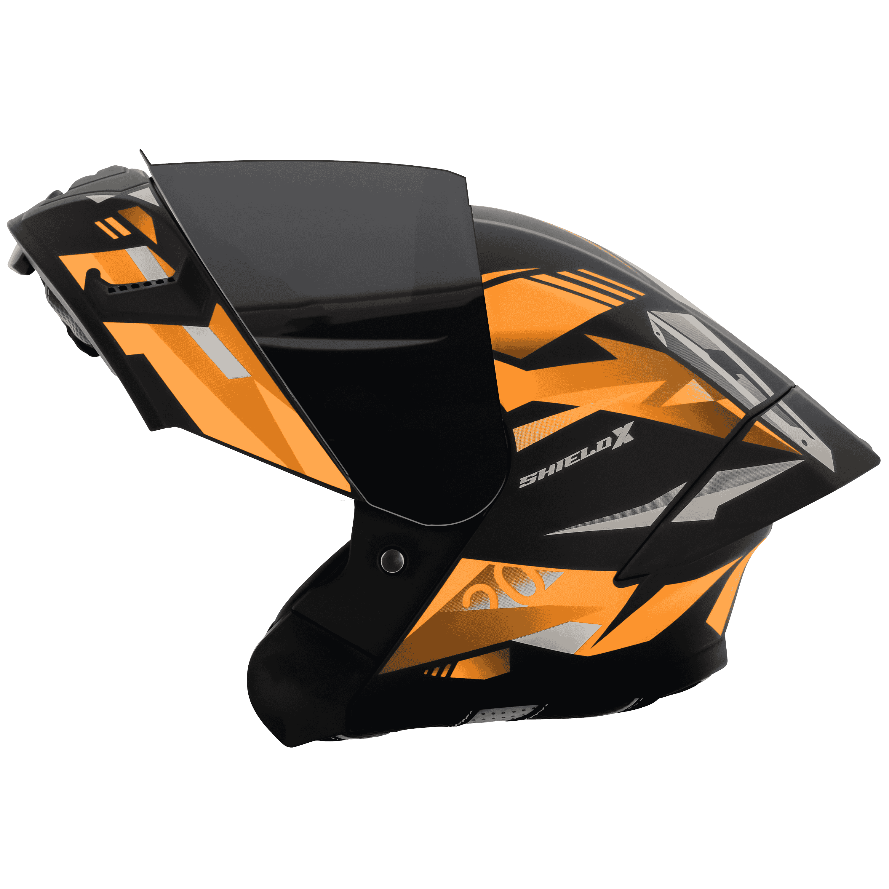 SBA-20 SHIELD X GLOSSY BLACK WITH ORANGE